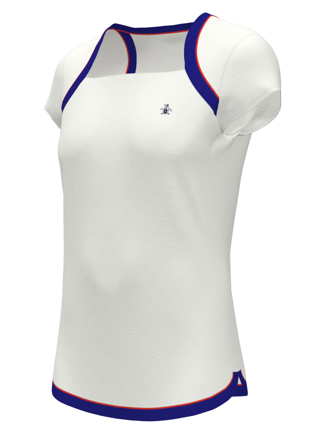 Square Neckline Golf Shirt (Bright White) 