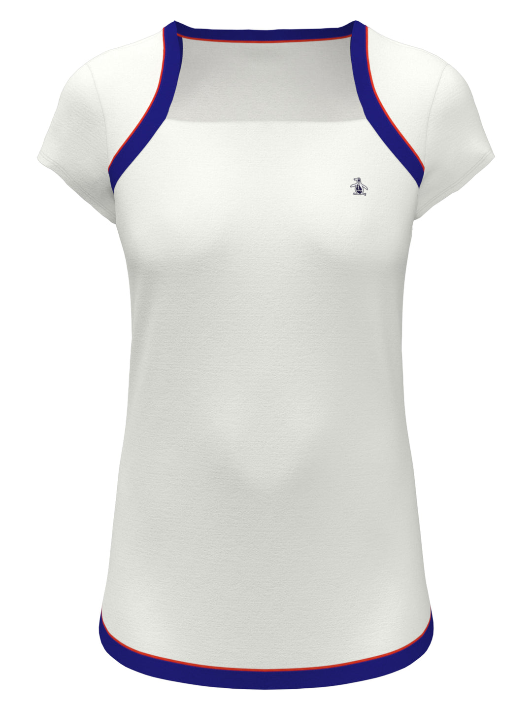 Square Neckline Golf Shirt (Bright White) 