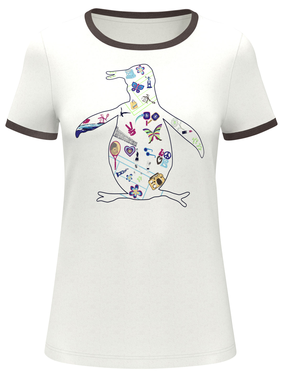 Tennis Icon Pete Performance Tennis Tee (Bright White) 