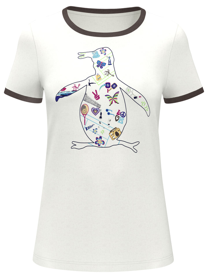 Tennis Icon Pete Performance Tennis Tee (Bright White) 