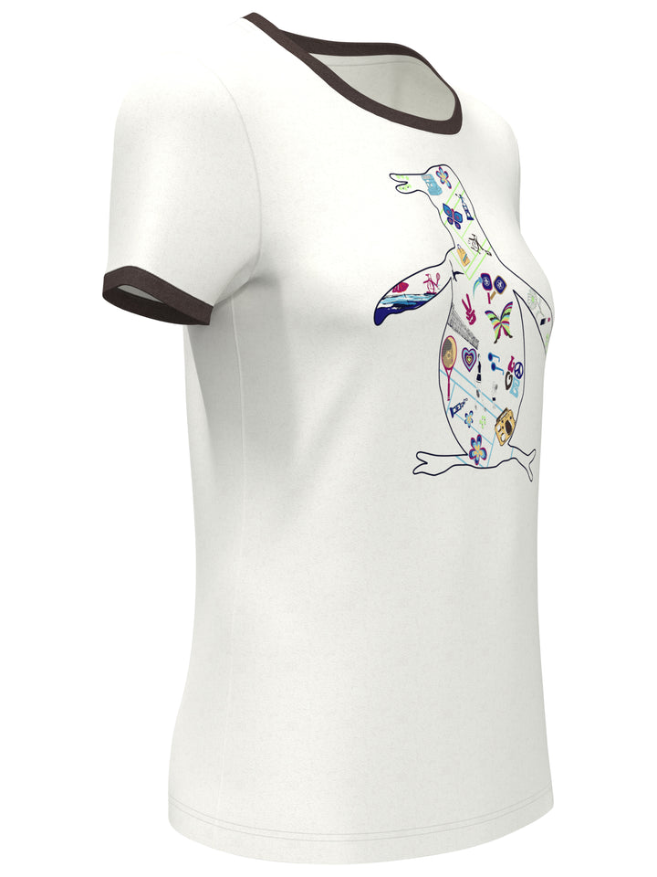 Tennis Icon Pete Performance Tennis Tee (Bright White) 