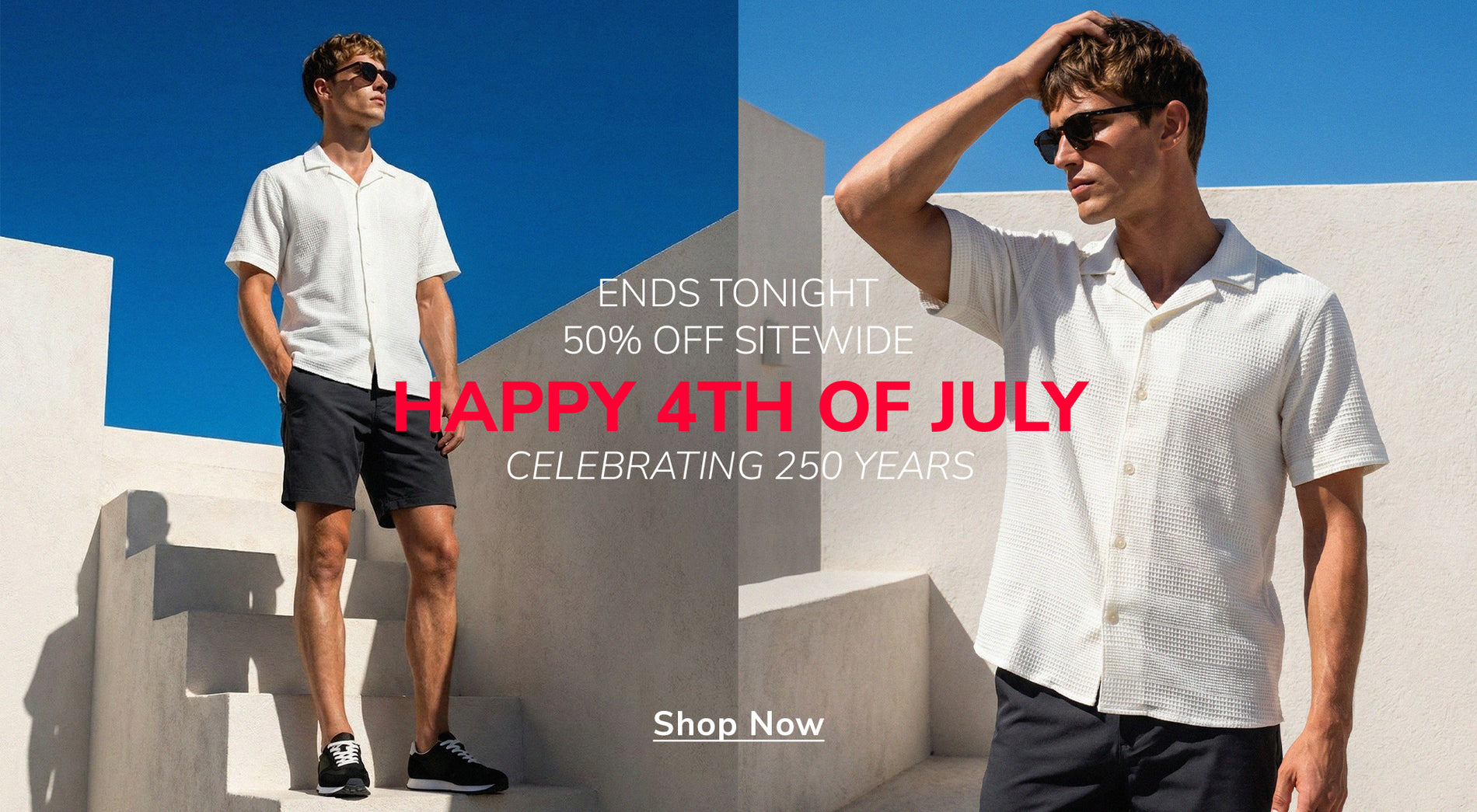 Ends Tonight: Up to 50% Off Sitewide | Happy 4th of July | Celebrating 250 Years | Shop Now