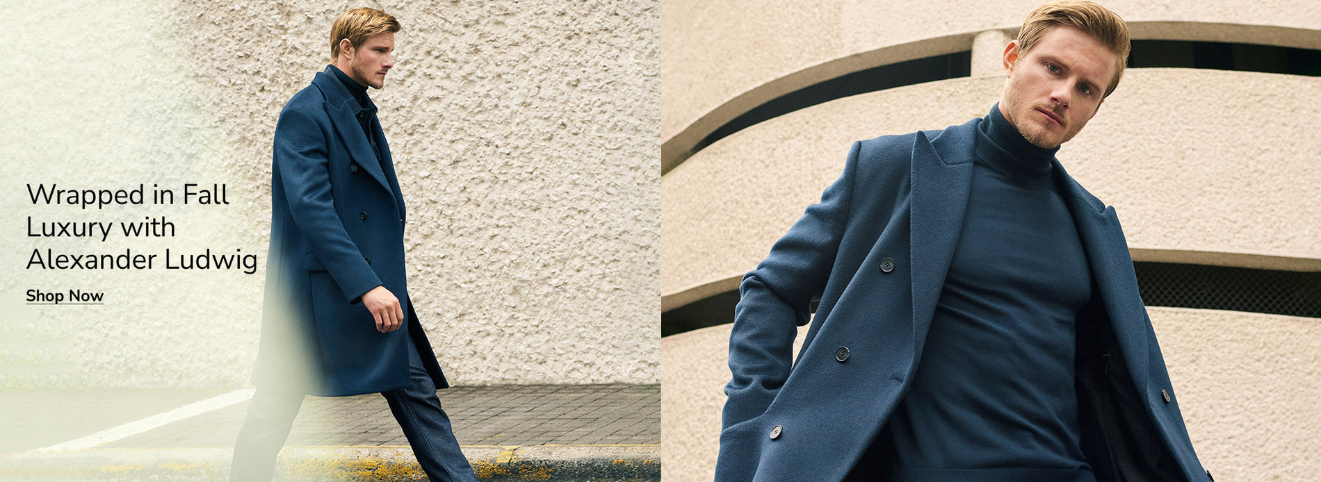 Wrapped in Fall Luxury with Alexander Ludwig | Shop Now