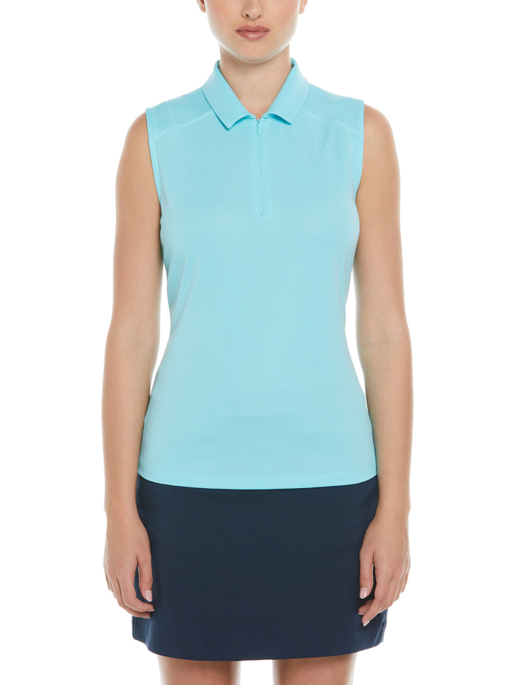 Airflux Sleeveless Golf Polo (Blue Radiance) 
