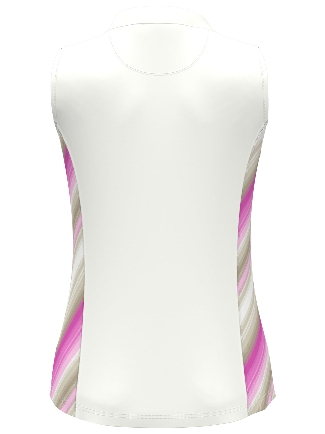 Energy Stripe Baseball Collar Golf Polo (Pure Cashmere) 
