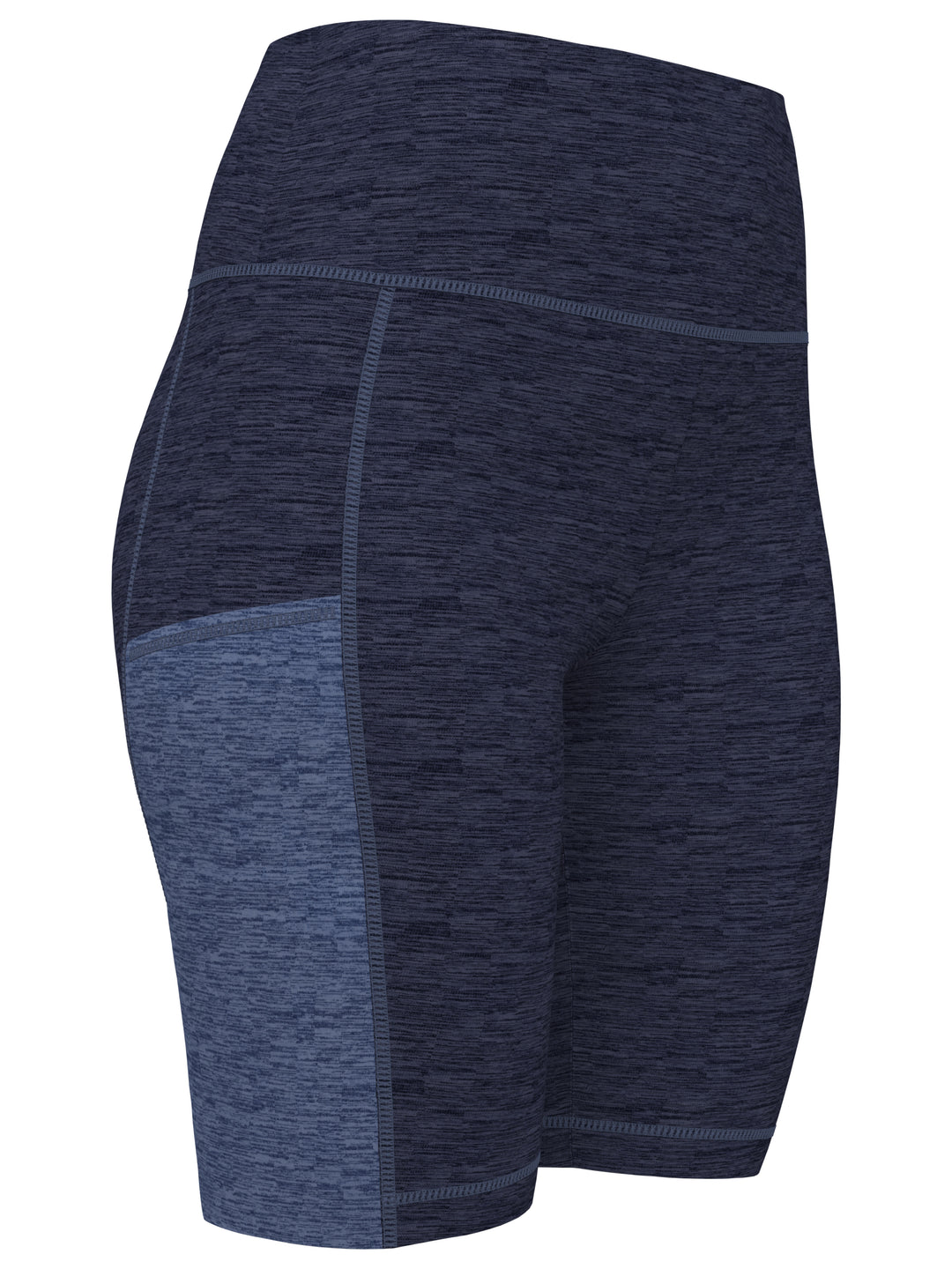 Space Dye 9" Biker Golf Short with Pockets (Peacoat Fjord Htr) 