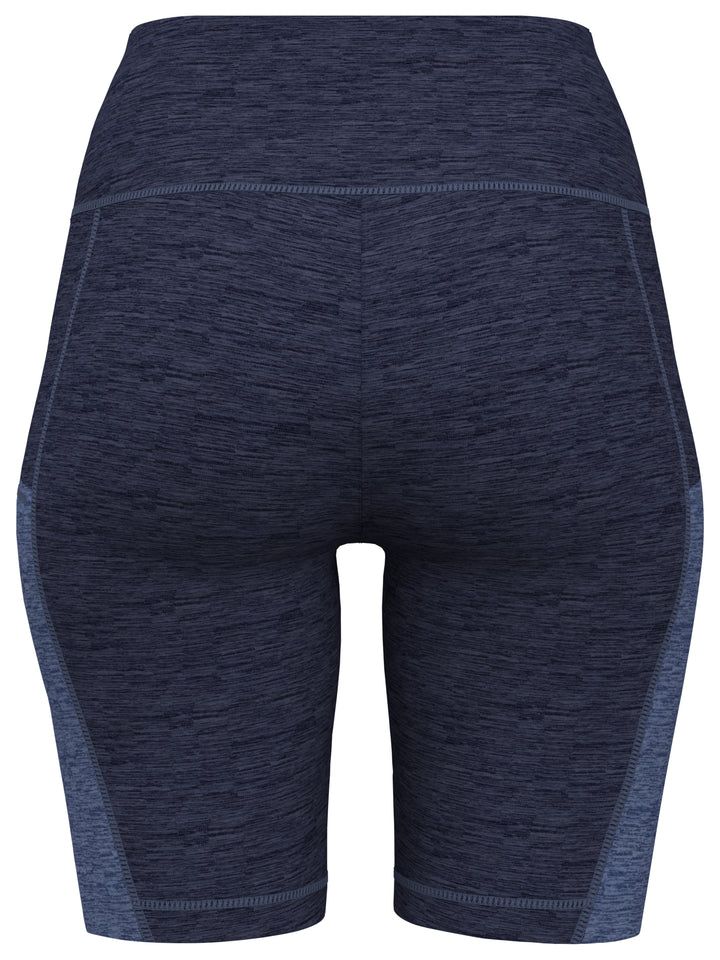 Space Dye 9" Biker Golf Short with Pockets (Peacoat Fjord Htr) 