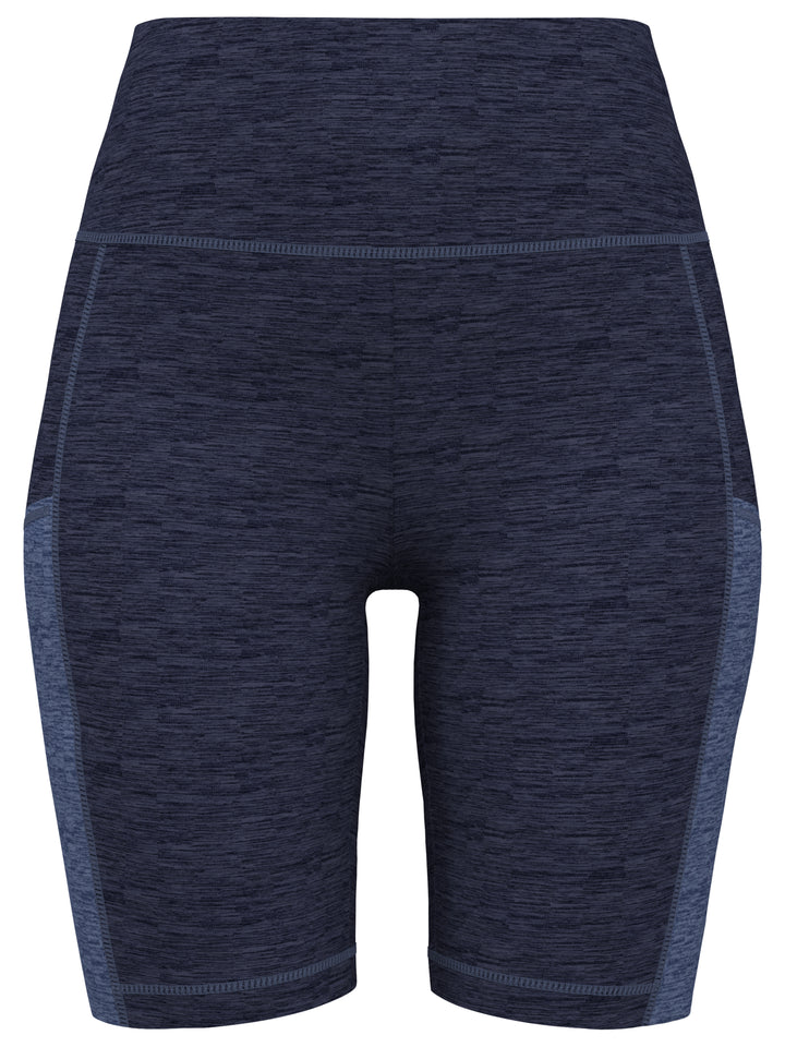 Space Dye 9" Biker Golf Short with Pockets (Peacoat Fjord Htr) 