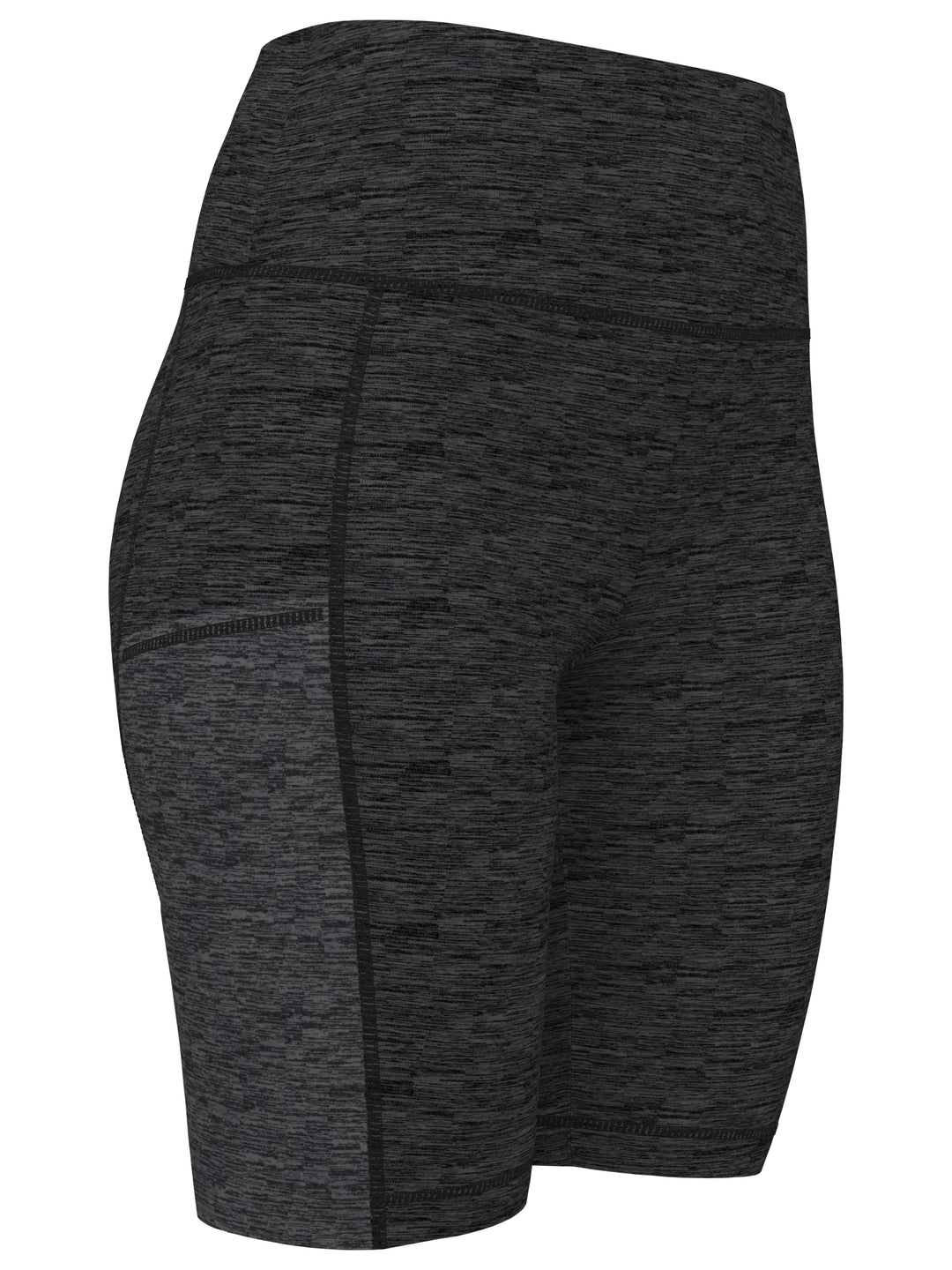Space Dye 9" Biker Golf Short with Pockets (Caviar Heather) 