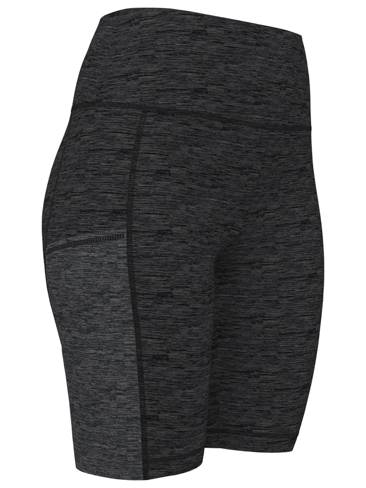 Space Dye 9" Biker Golf Short with Pockets (Caviar Heather) 