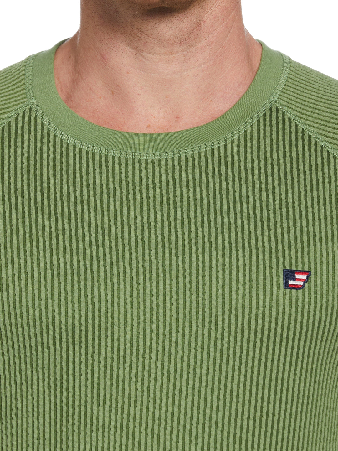 Raglan Seersucker Tee (Dill) 