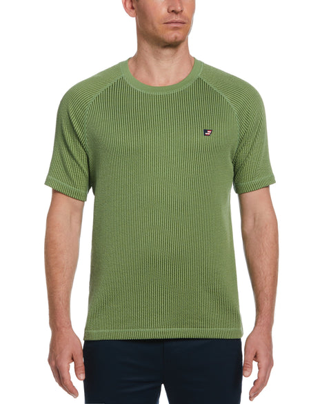 Raglan Seersucker Tee (Dill) 