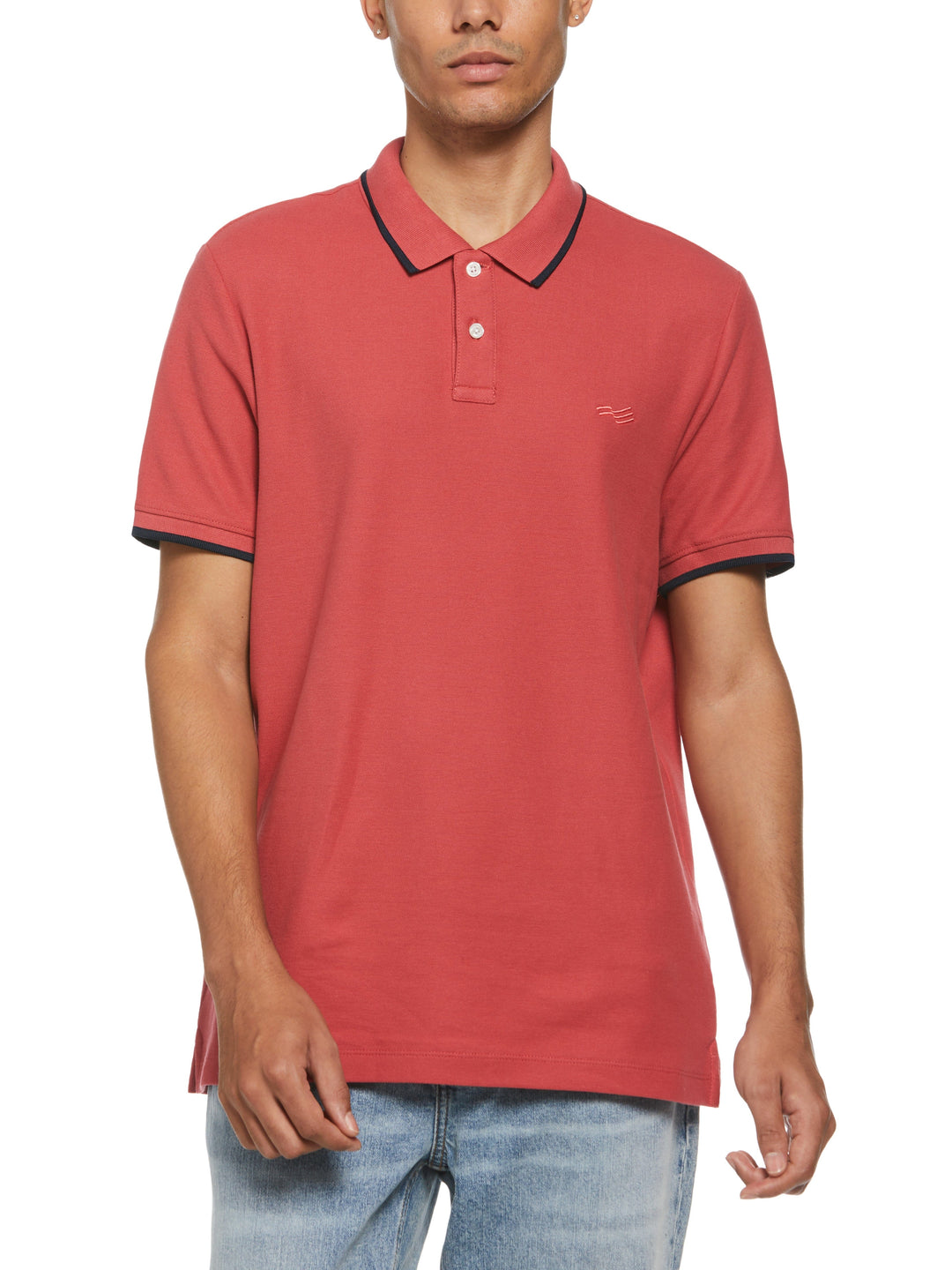 Pique Polo Shirt (Garnet Rose) 