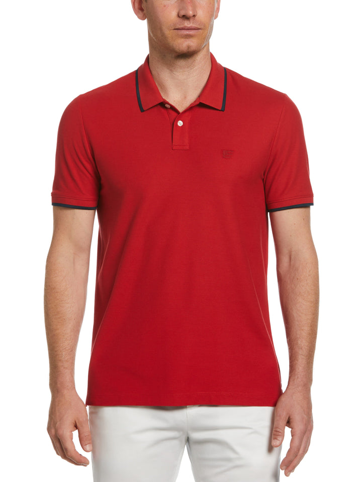 Pique Polo Shirt (Haute Red) 