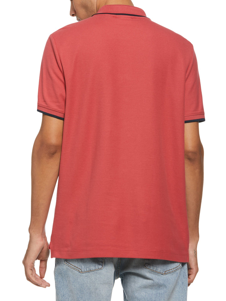 Pique Polo Shirt (Garnet Rose) 