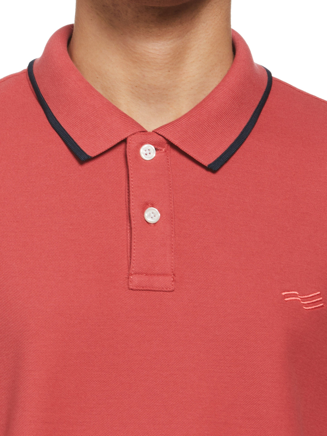 Pique Polo Shirt (Garnet Rose) 