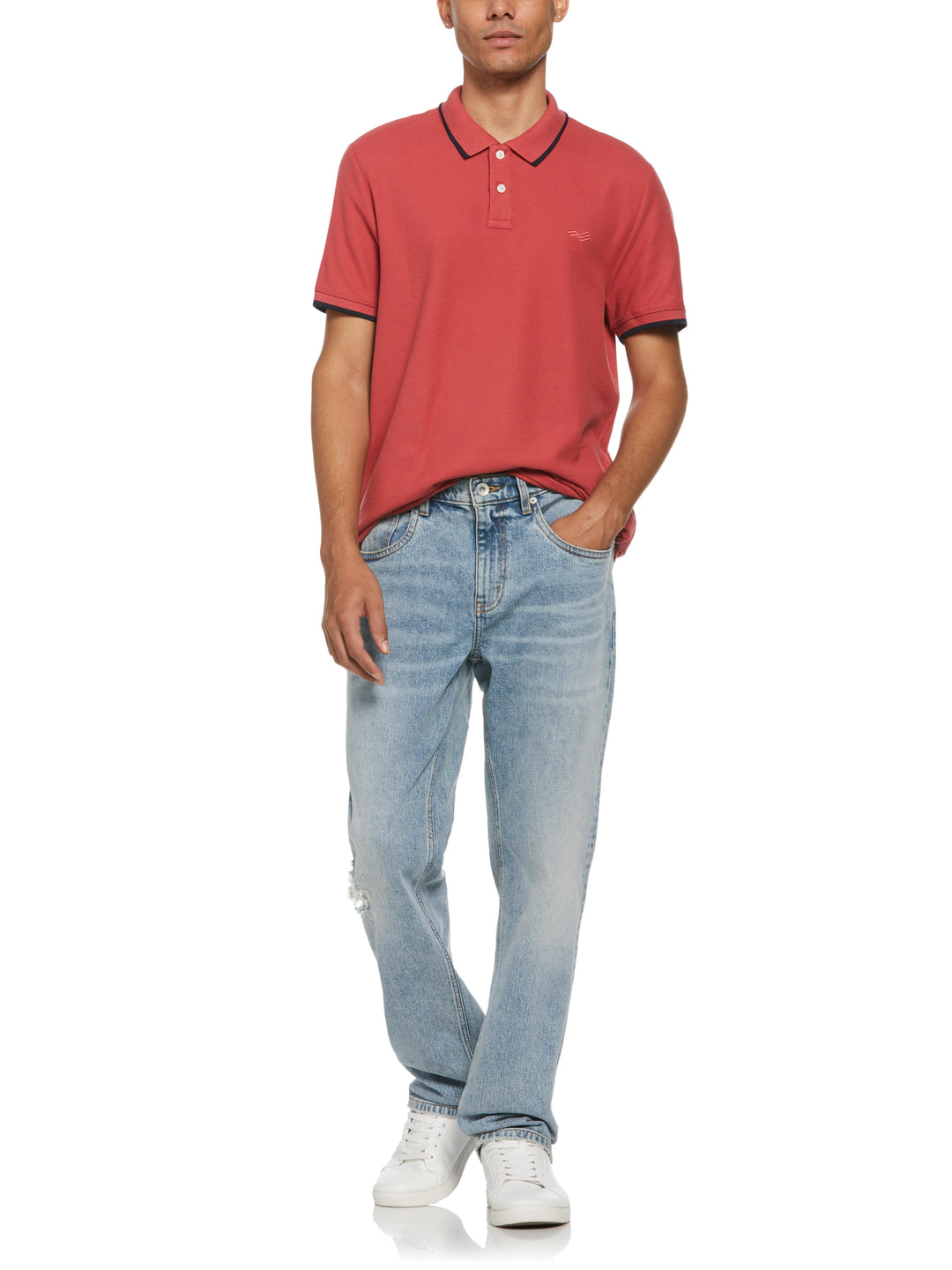 Pique Polo Shirt (Garnet Rose) 