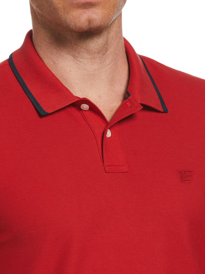 Pique Polo Shirt (Haute Red) 