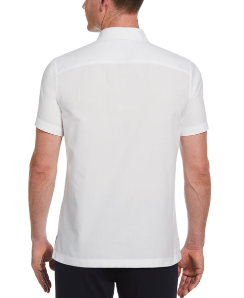 Short Sleeve Solid Oxford Shirt (Bright White) 