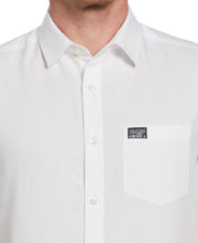 Short Sleeve Solid Oxford Shirt (Bright White) 