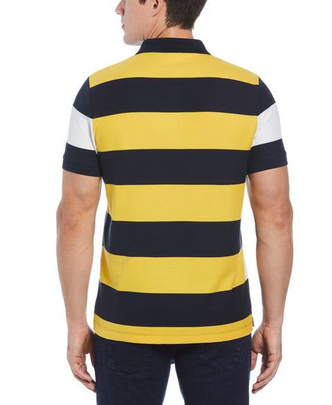 Striped Nautical Polo (Dark Sapphire) 