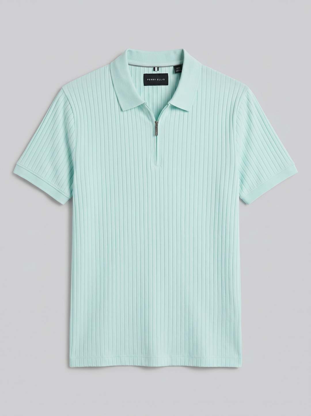 Quarter Zip Ribbed Polo