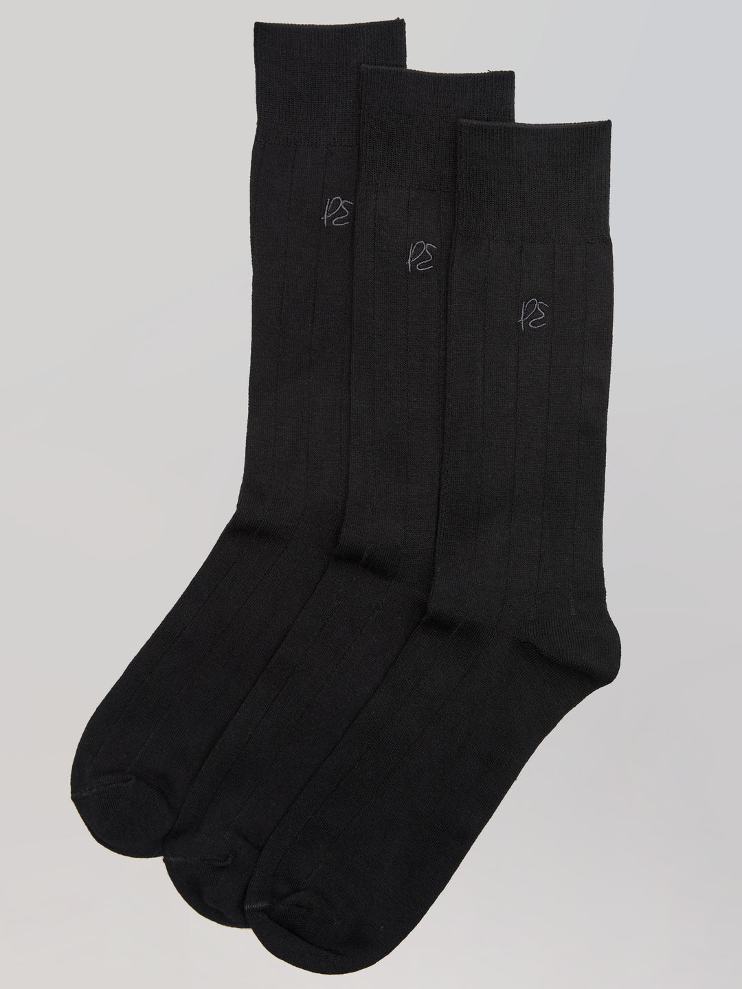 3 Pack Luxe Bamboo Socks (Black) 