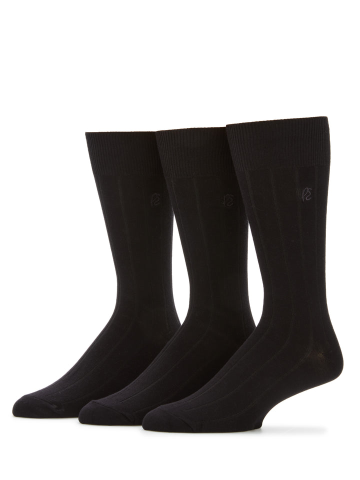 3 Pack Luxe Bamboo Socks (Black) 
