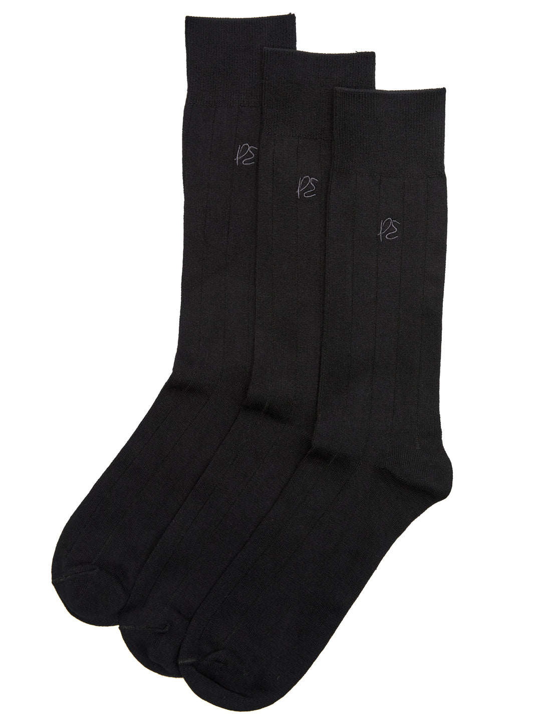 3 Pack Luxe Bamboo Socks (Black) 