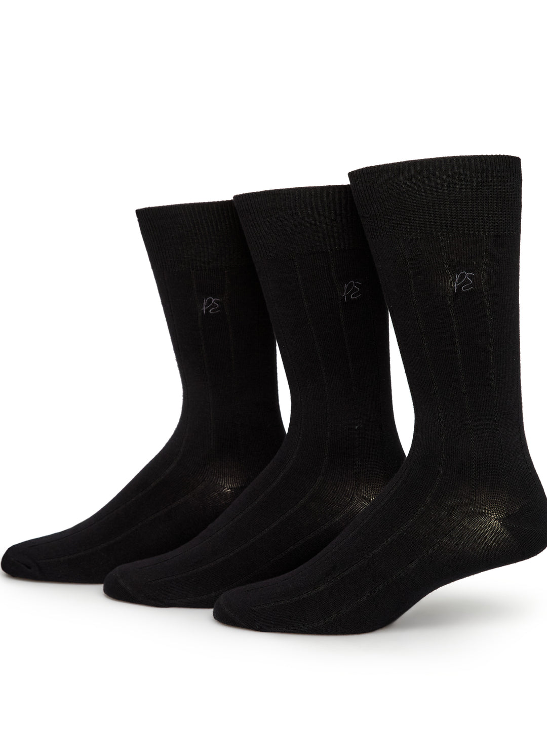 3 Pack Luxe Bamboo Socks (Black) 