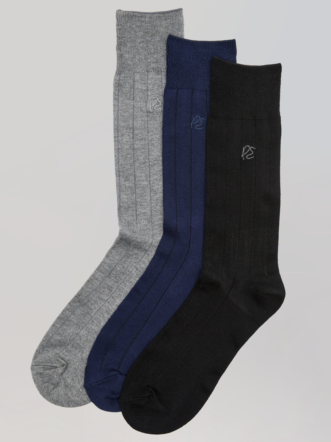 3 Pack Luxe Bamboo Socks (New Dk Assrt) 