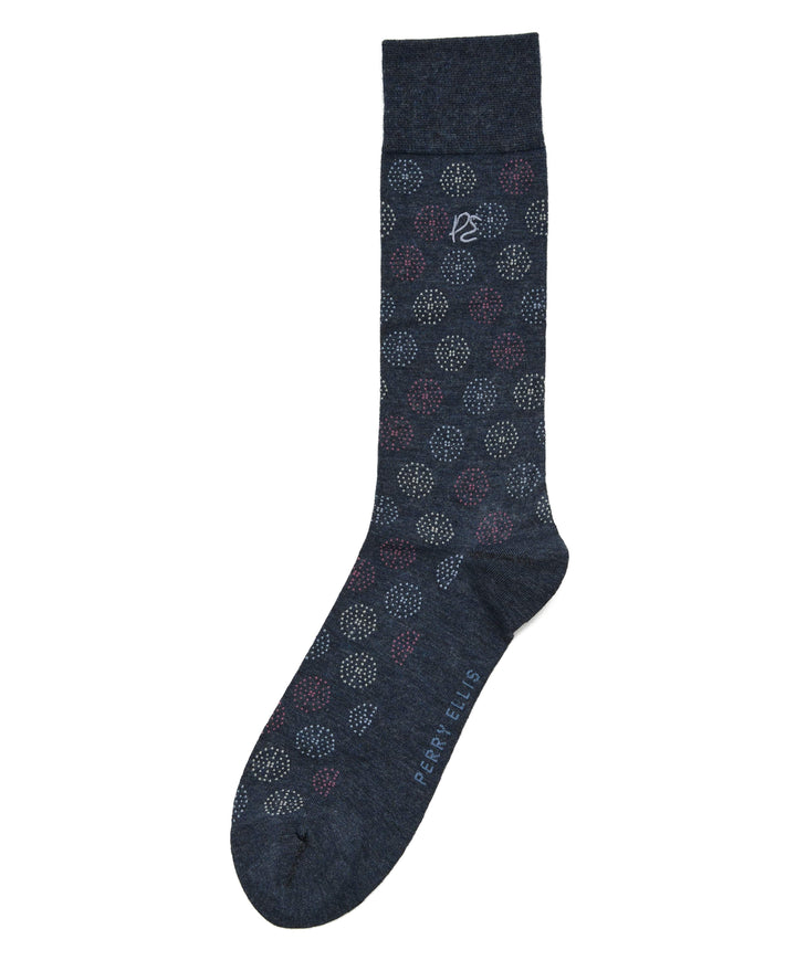 Bamboo Fashion Medallion Socks (True Dnm Hth) 
