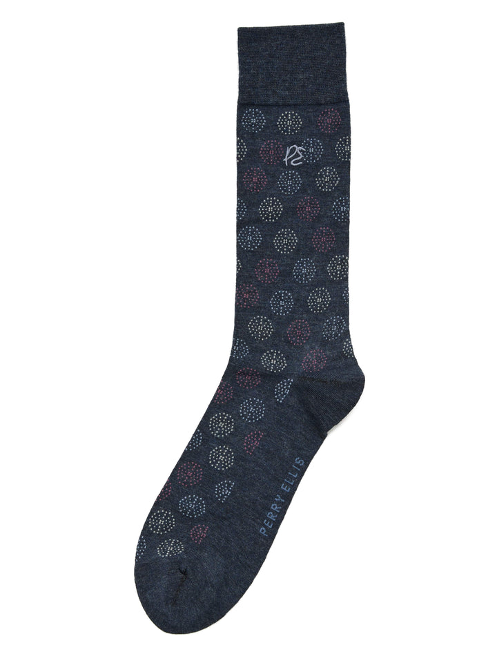 Bamboo Fashion Medallion Socks (True Dnm Hth) 