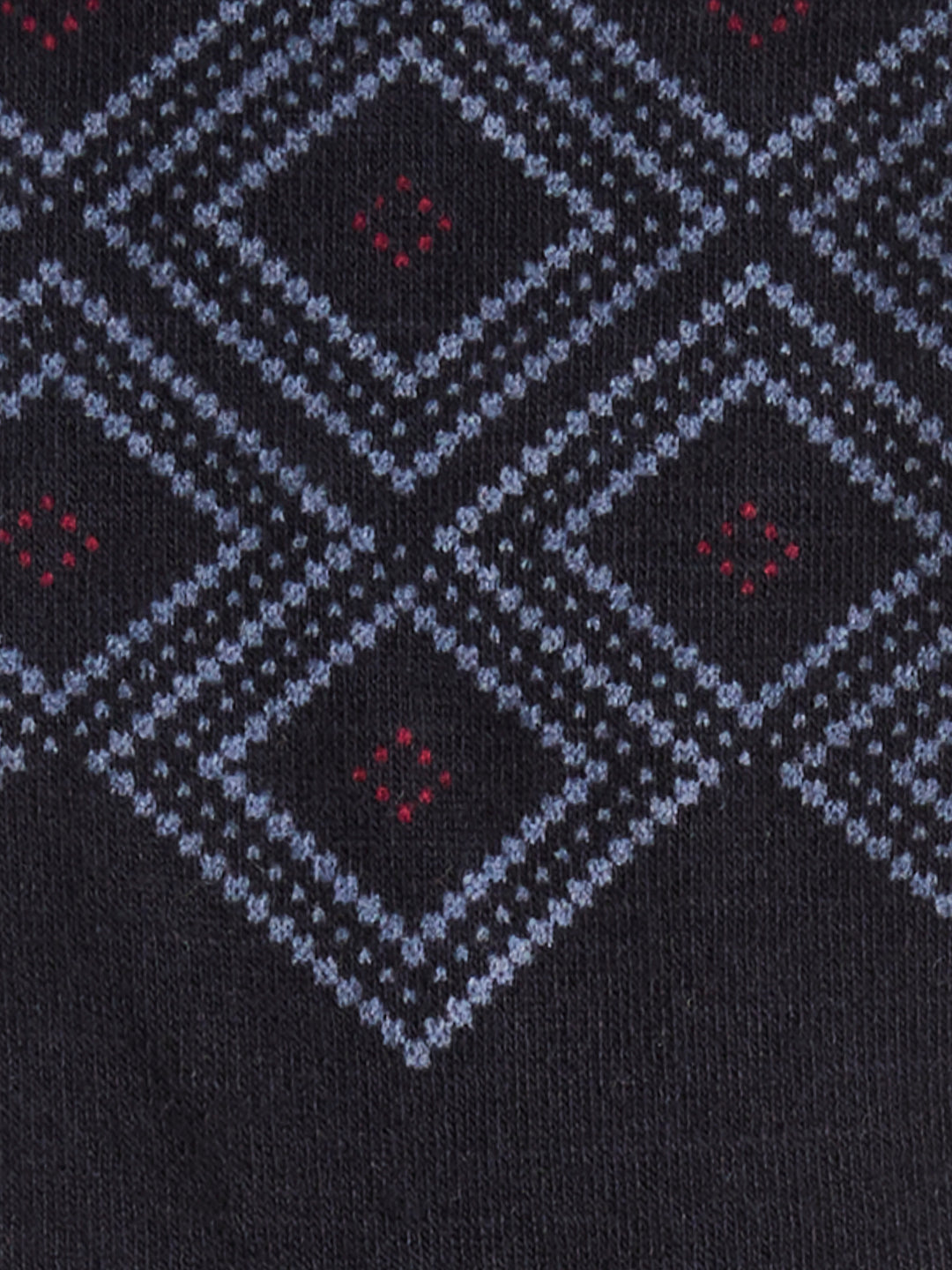 Bamboo Geo Diamond Argyle Logo Socks (China Blue) 
