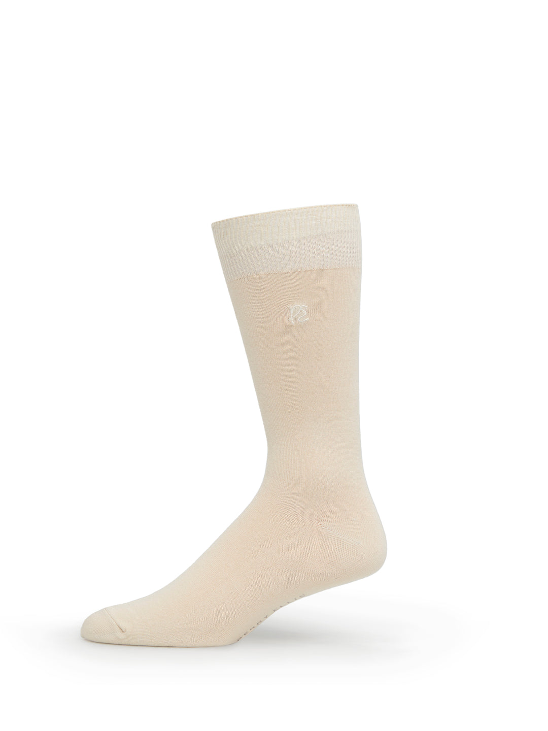 Bamboo Logo Crew Socks (Turtledove) 