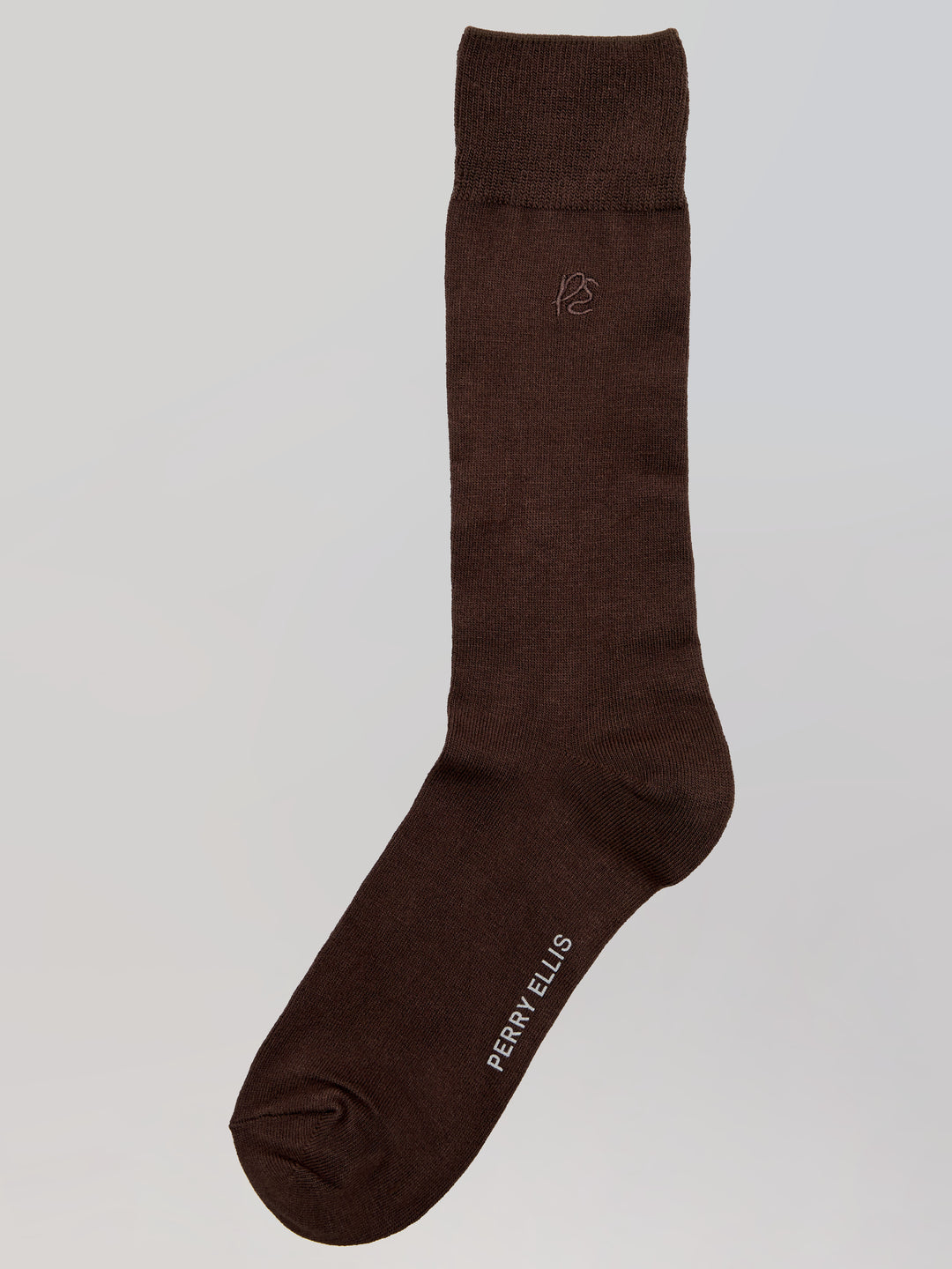 Bamboo Logo Crew Socks (Brown) 