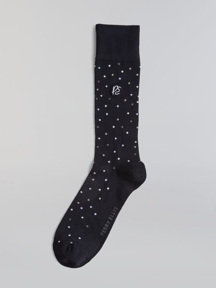 Bamboo Modern Dot Logo Socks (Shadow) 