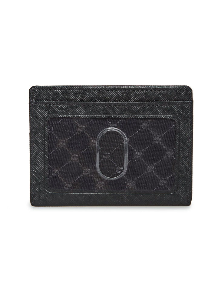 Genuine Leather Card Case ID Wallet (Blk) 