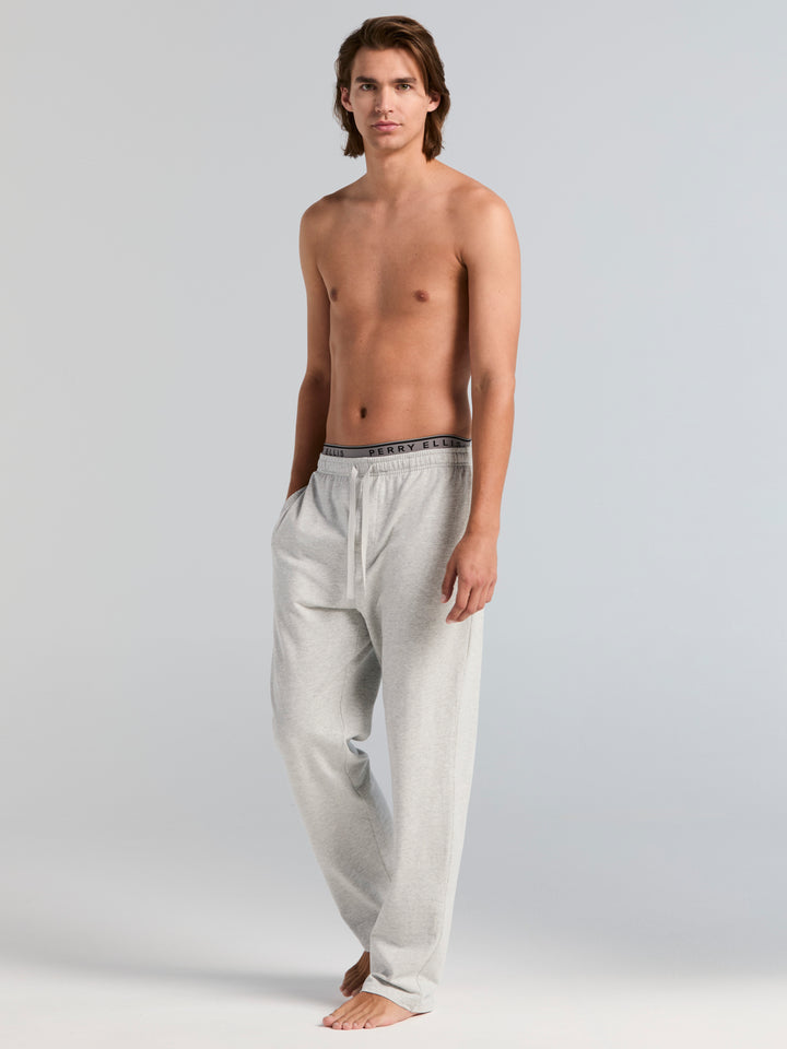 Cotton French Terry Heathered Pant (Pearl Blue Htr) 
