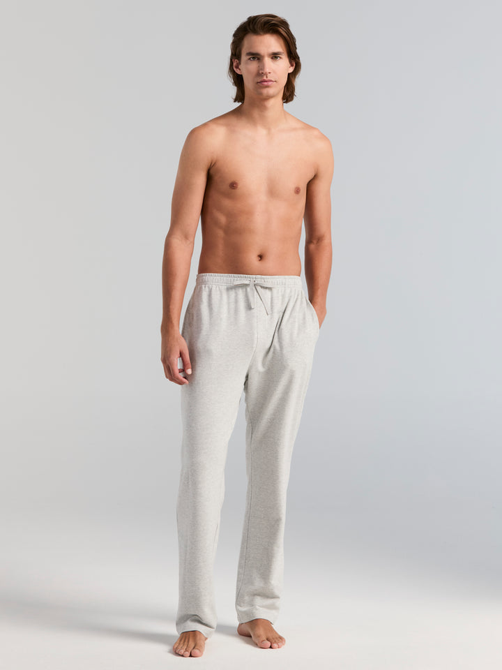 Cotton French Terry Heathered Pant (Pearl Blue Htr) 