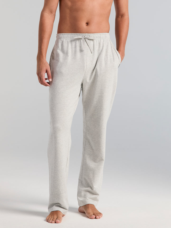 Cotton French Terry Heathered Pant (Pearl Blue Htr) 