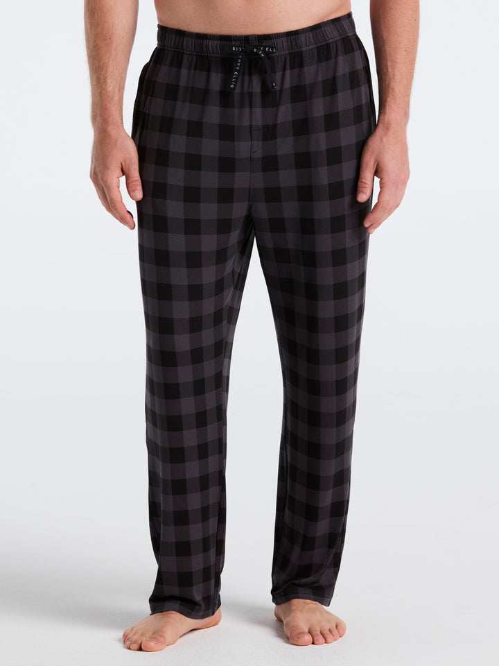Deluxe Touch Buffalo Plaid Sleep Pant (Black Beauty) 