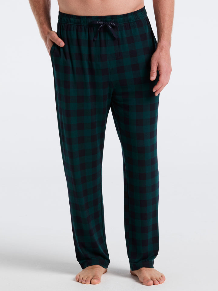 Deluxe Touch Buffalo Plaid Sleep Pant (June Bug) 