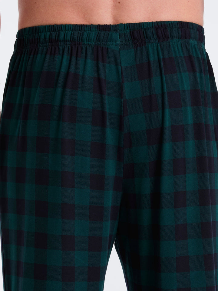 Deluxe Touch Buffalo Plaid Sleep Pant (June Bug) 