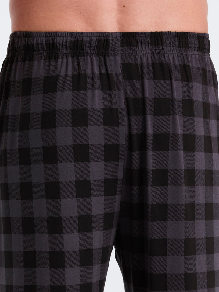 Deluxe Touch Buffalo Plaid Sleep Pant (Black Beauty) 