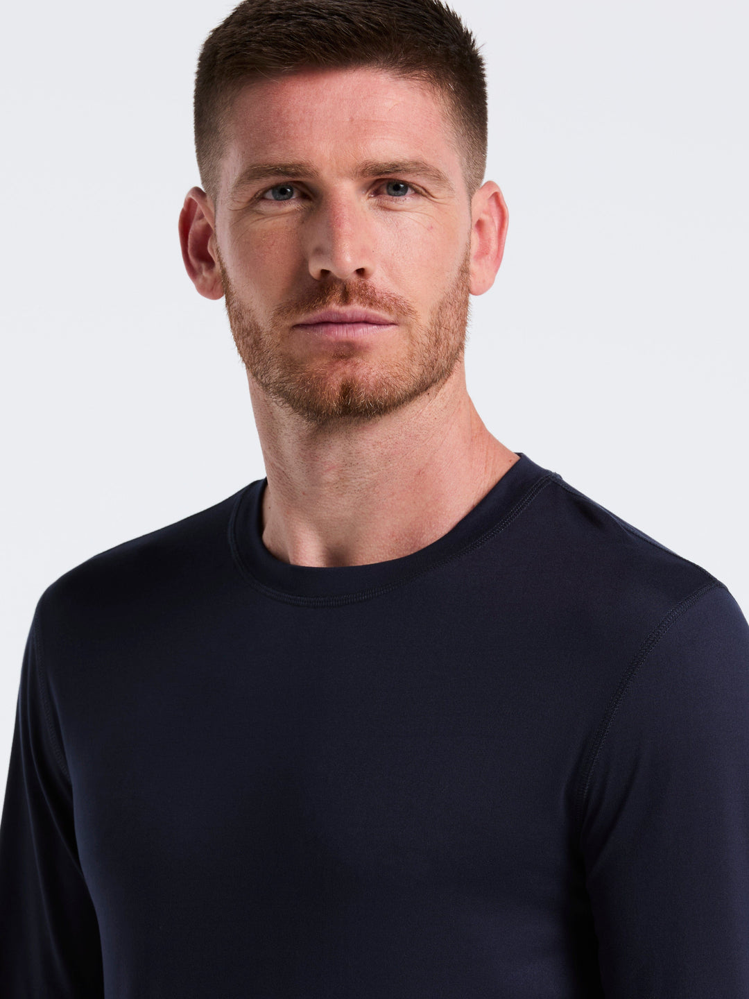 Deluxe Touch Crew Neck Long Sleeve (Navy Iris) 