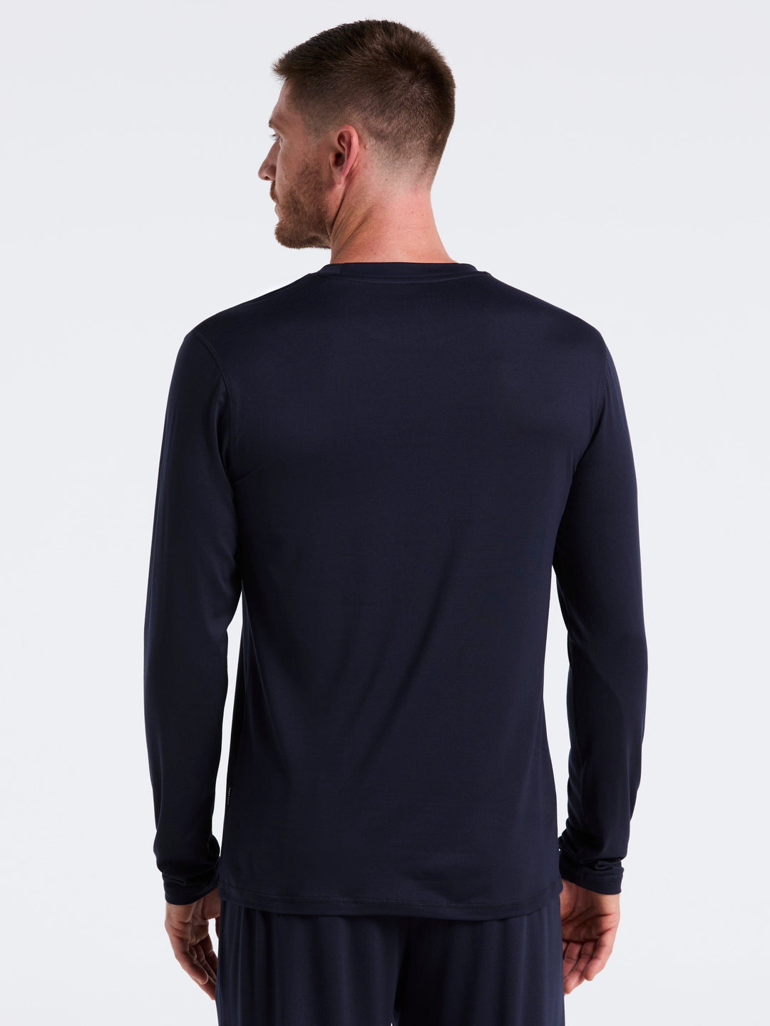 Deluxe Touch Crew Neck Long Sleeve (Navy Iris) 