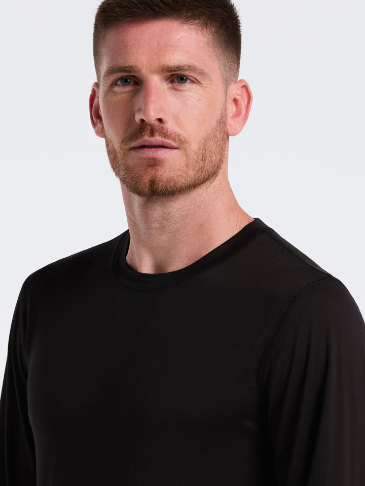 Deluxe Touch Crew Neck Long Sleeve (Black Beauty) 