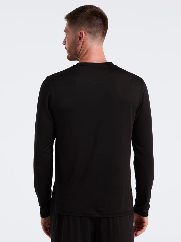 Deluxe Touch Crew Neck Long Sleeve (Black Beauty) 
