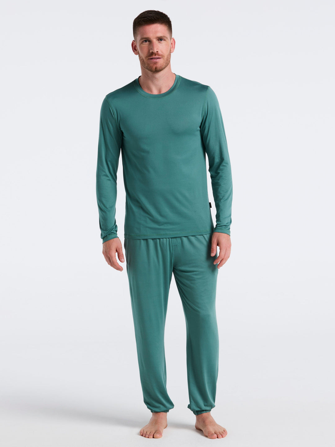 Deluxe Touch Crew Neck Long Sleeve (Sagebrush Green) 